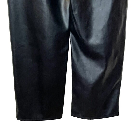Madewell NWT Petite Perfect Vintage Jean Faux Leather Black Size 25P Straight - Picture 7 of 14